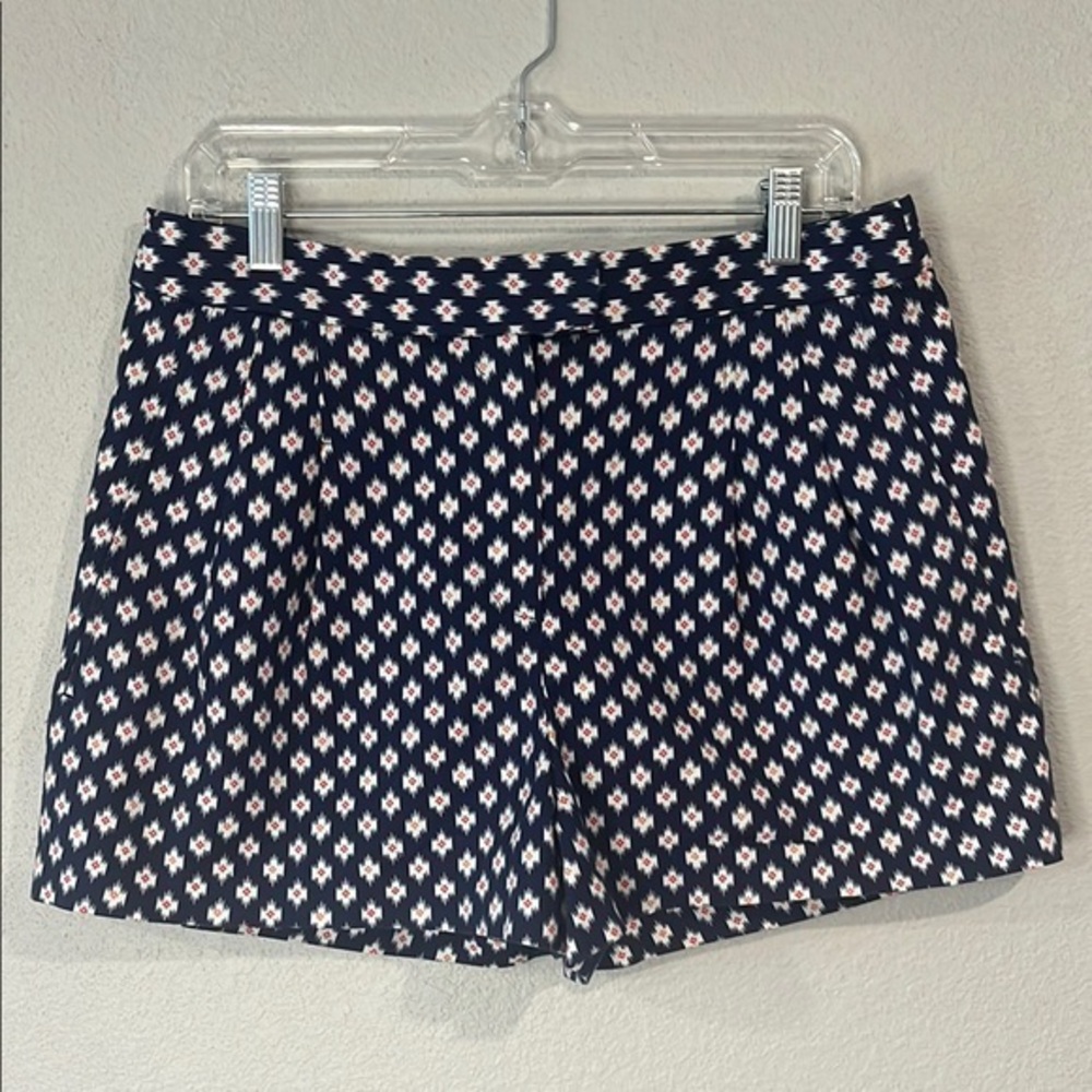 Michael Kors Prussian clementine print stretch cotton dress shorts 10